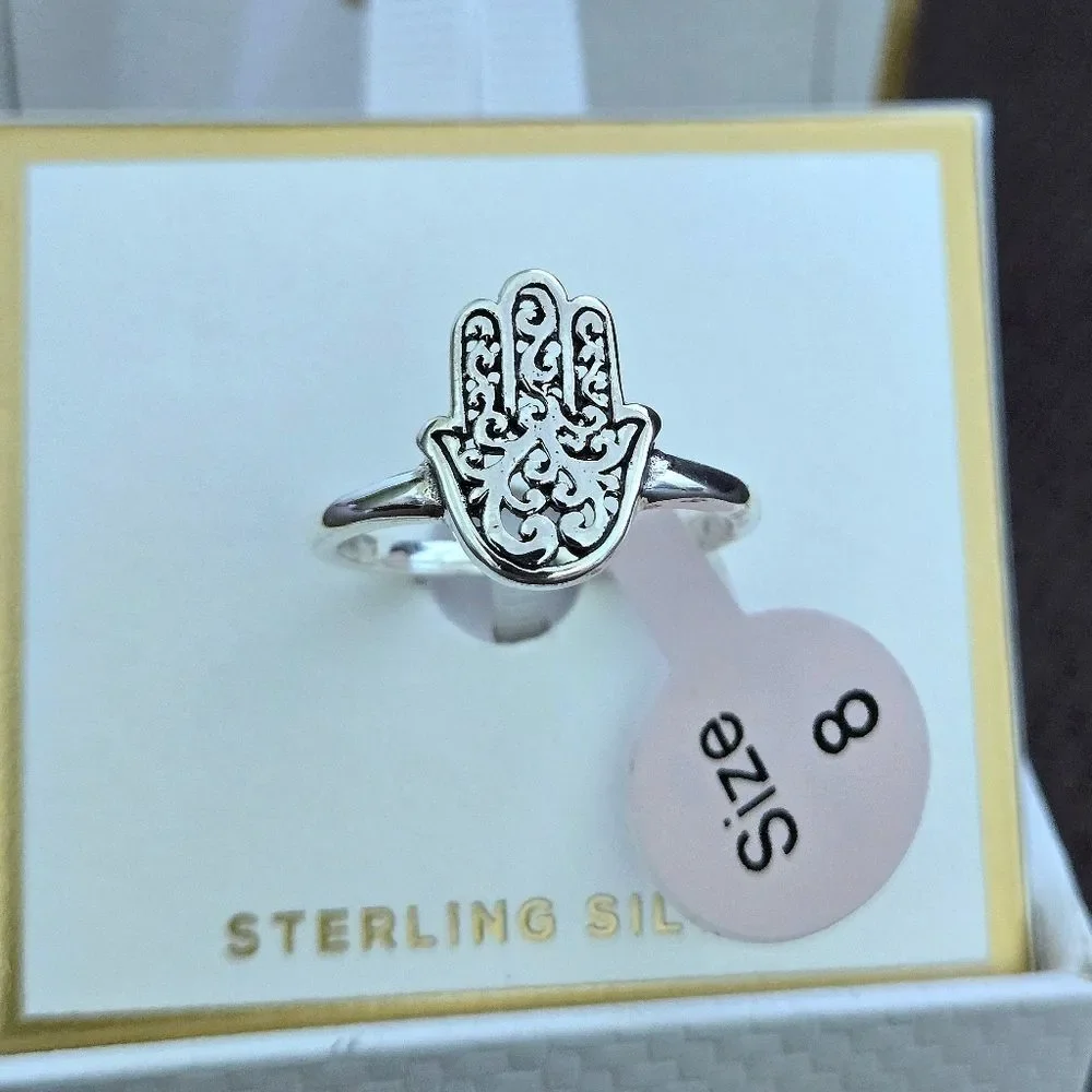 Annika Witt Sterling Silver🤍 Hamsa✋️ Ring💍 - NIB